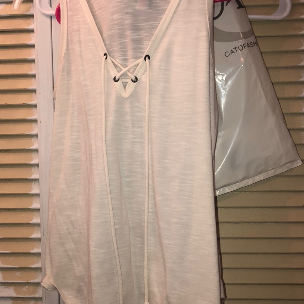cream tank top kinda shirt